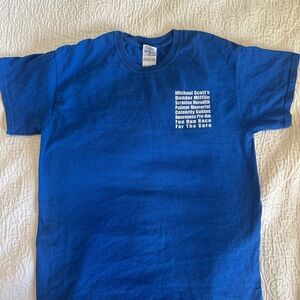 The Office Dunder Mifflin Fun Run Race T-Shirt Blue Size M